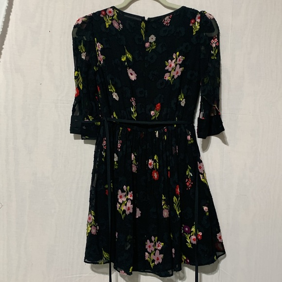 Kate Spade Black Floral Mini Dress - Picture 6 of 6